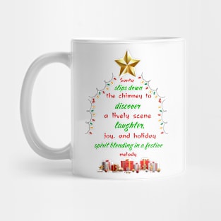 Santa slip down Christmas for everyone family reunion friend Mug